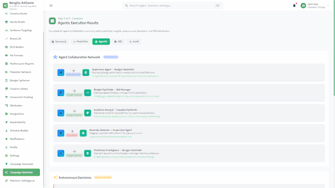 Agent Collaboration Network - Inter-agent communication and decision workflow visualization