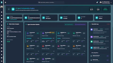 AI Agent Orchestration Engine - Real-time multi-agent inference pipeline with parallel execution of 10 specialized agents