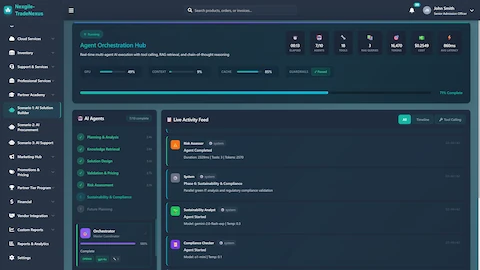 Agent Orchestration Hub - Real-time multi-agent execution with live activity feed, progress tracking, and system metrics